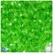 BeadTin Lime Transparent 8mm Faceted Round Plastic Craft Beads (450pcs)